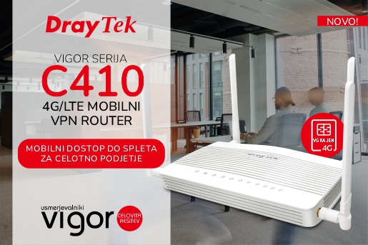 Vigor serija C510 - entry-level 5G mobilni usmerjevalniki